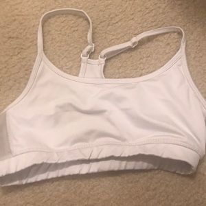 White sports bra